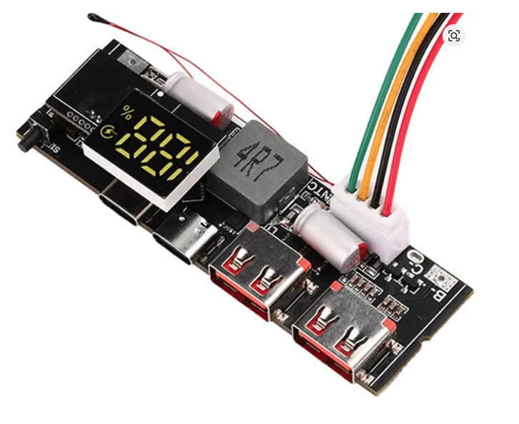 Модуль Power Bank 5S 100W PD/QC (Dual USB + USB-C, LED)