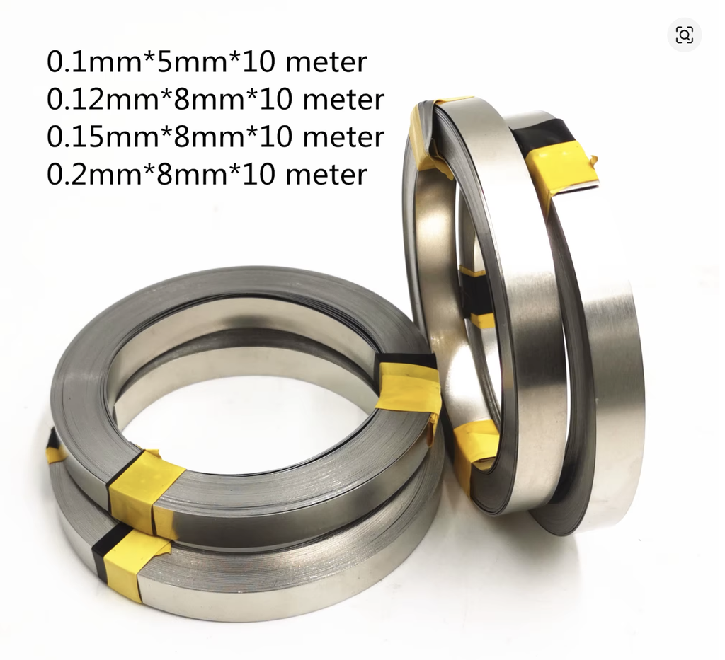 [MAT-NSTRIP-8MM] Нікельована стрічка 0.15×8мм × 10м